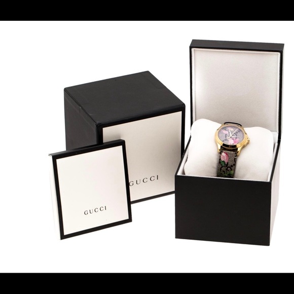 Gucci brown goldplated stainless steel  wristwatch - Picture 7 of 8